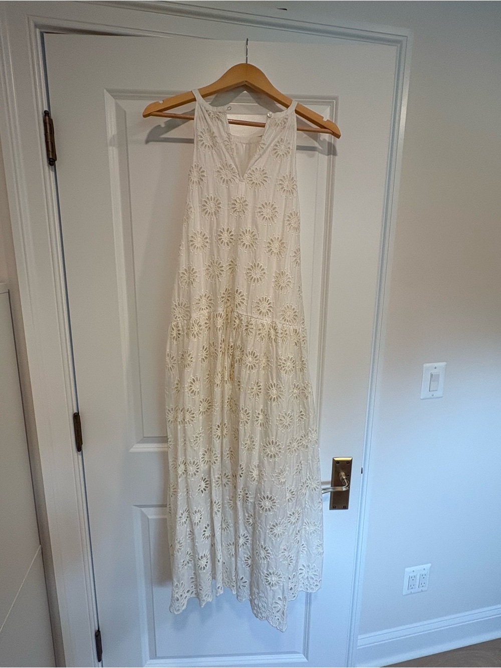 Madewell Eyelet Drop waist Maxi Dress | Size Medium - Picture 7 of 8